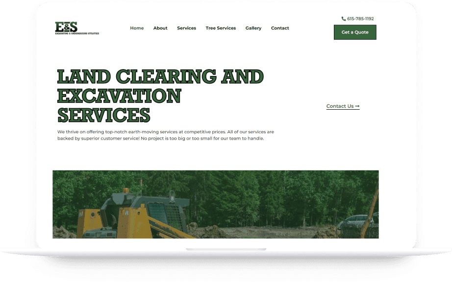 En's Tree Service website design
