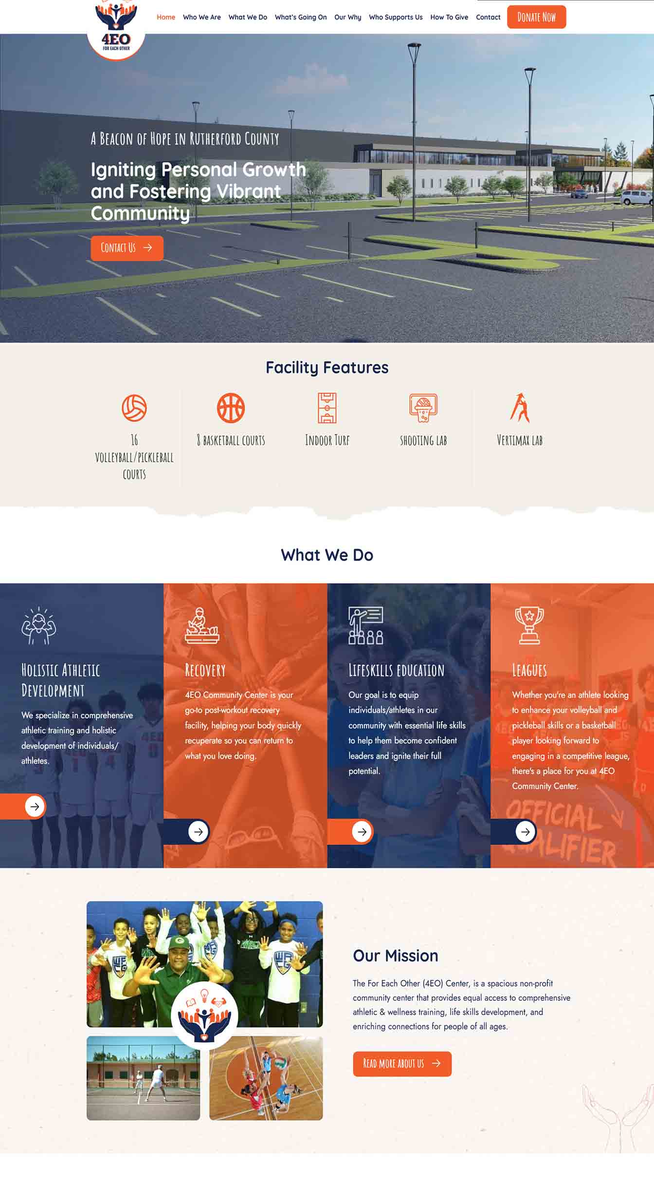 4EO Community Center website